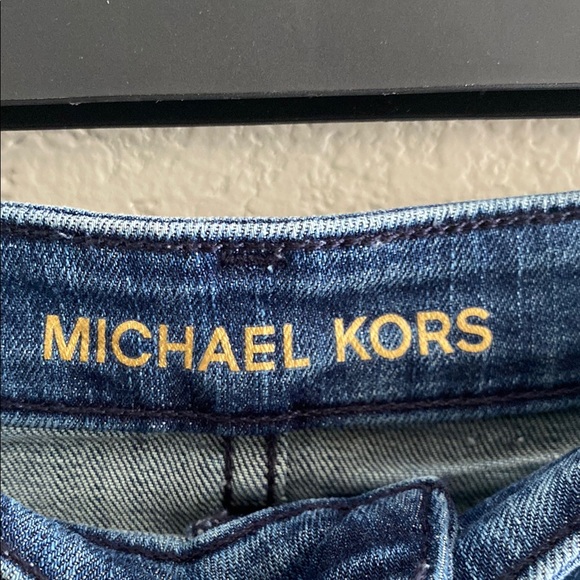 Michael Kors Denim Blue fringe bottom Skirt size 4 - Picture 9 of 11